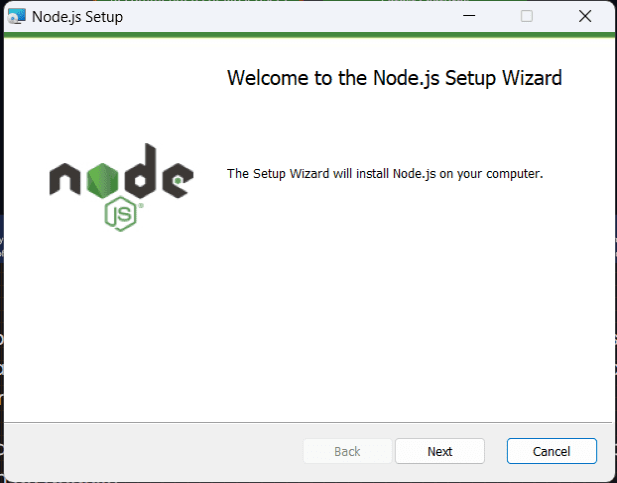 ayudante de instalacion para node.js